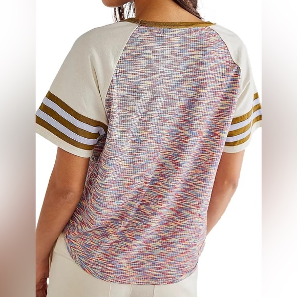 Free People Tailgate Tee Shirt Women’s Medium - Picture 2 of 8